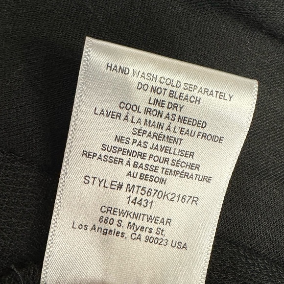 BOBEAU / Black Asymmetrical Wrap Cardigan / Small - Picture 11 of 11